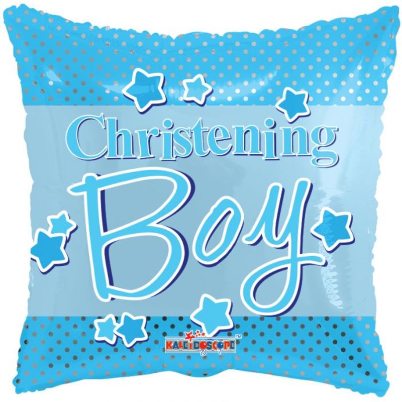 18'' Christening Boy Foil Balloon