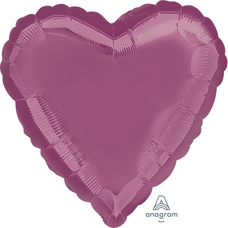 18 Inch Heart Lavender Plain Foil (Flat)