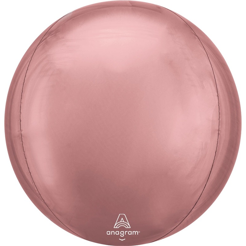 21'' Jumbo Foil Orbz Rose Gold 3pk
