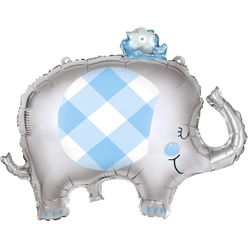 29'' Blue Elephant Giant Foil Balloon
