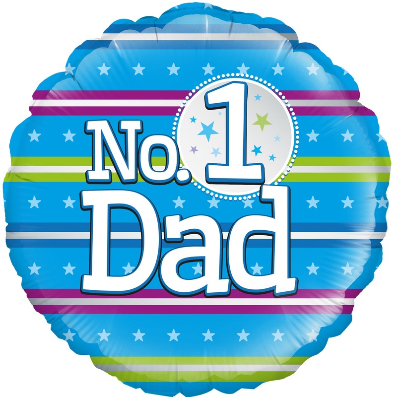 18'' Foil Balloon No 1 Dad