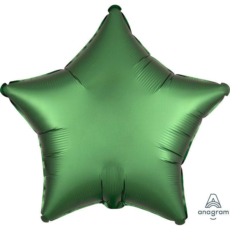 18 Inch Satin Luxe Emerald Star Balloon (Flat)