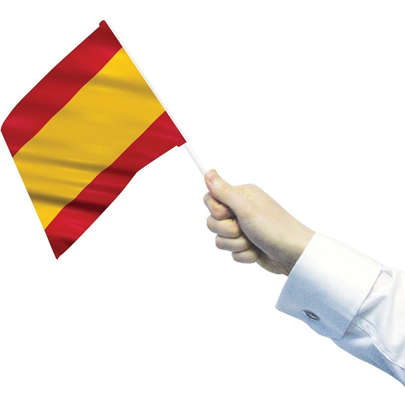 Amscan 15 X 22 Cm Spain Flag, Pack Of 12