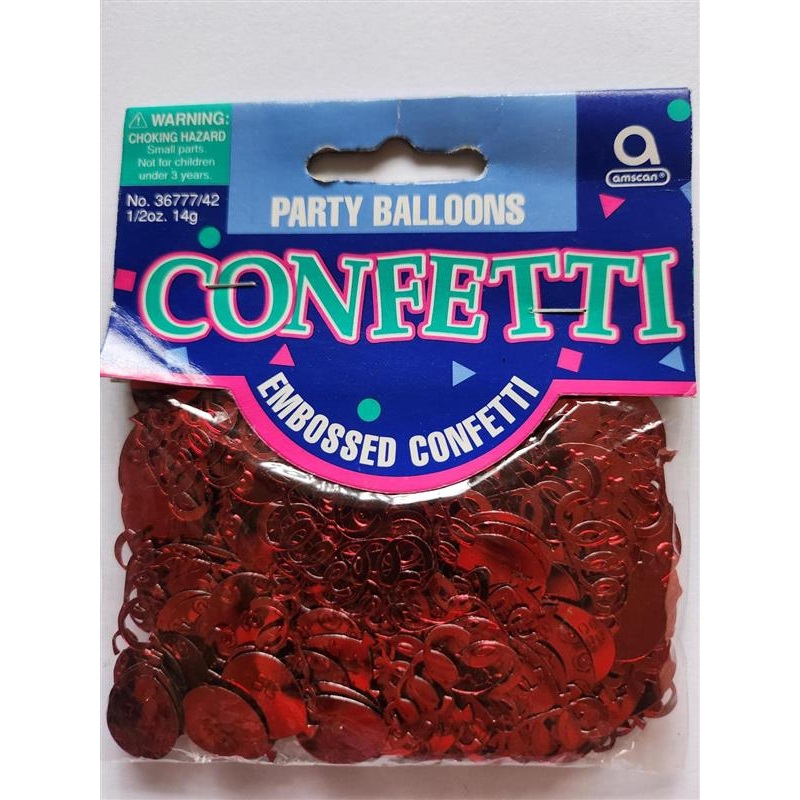 Red Party Balloons Confetti 14g