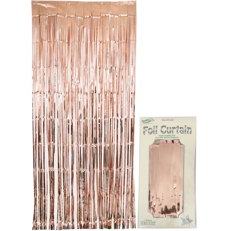 Rose Gold Shimmer Curtain 0.90M X 2.40M
