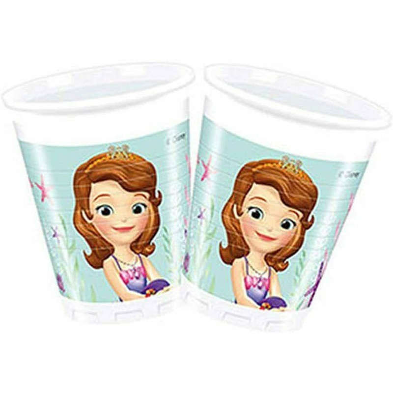 Sofia The First Plastic Party Cups 8pk