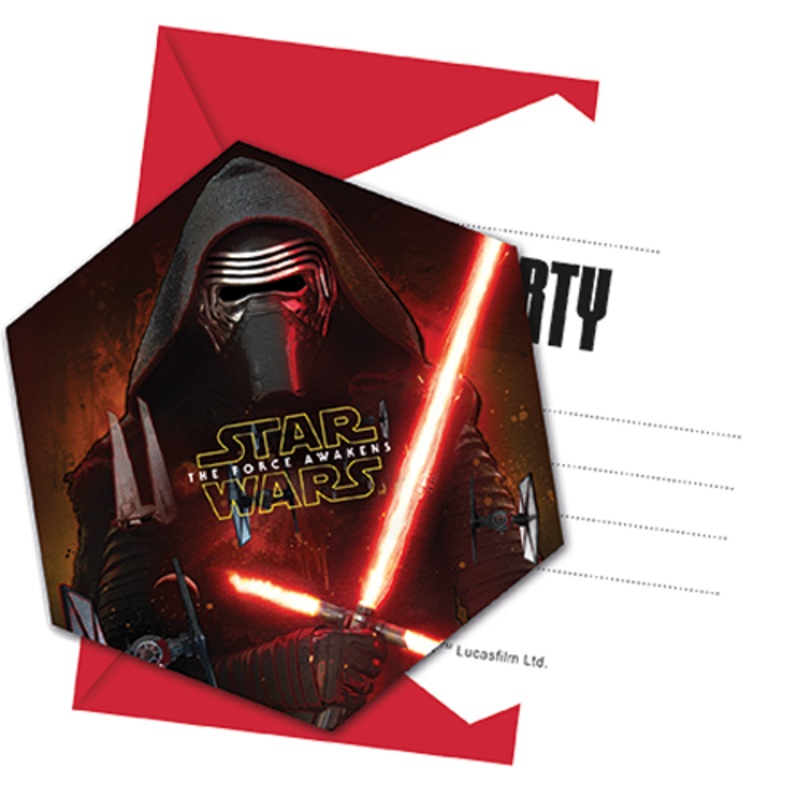 Star Wars Party Invitations 6pk