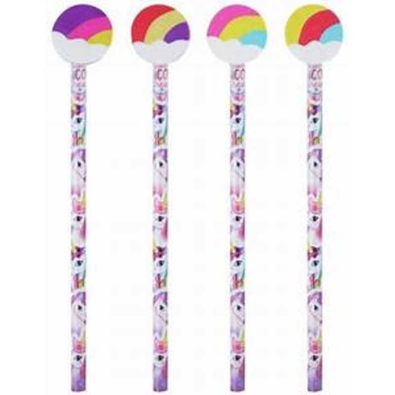 Unicorn Pencil with Rubber