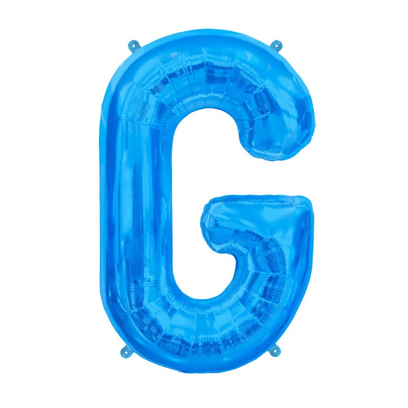 16'' Foil Letter G - Blue Packaged Air Fill
