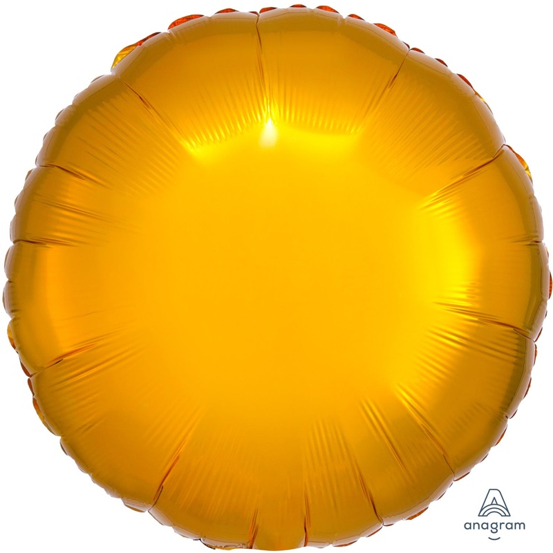18 Inch Round Gold Plain Foil (Flat)
