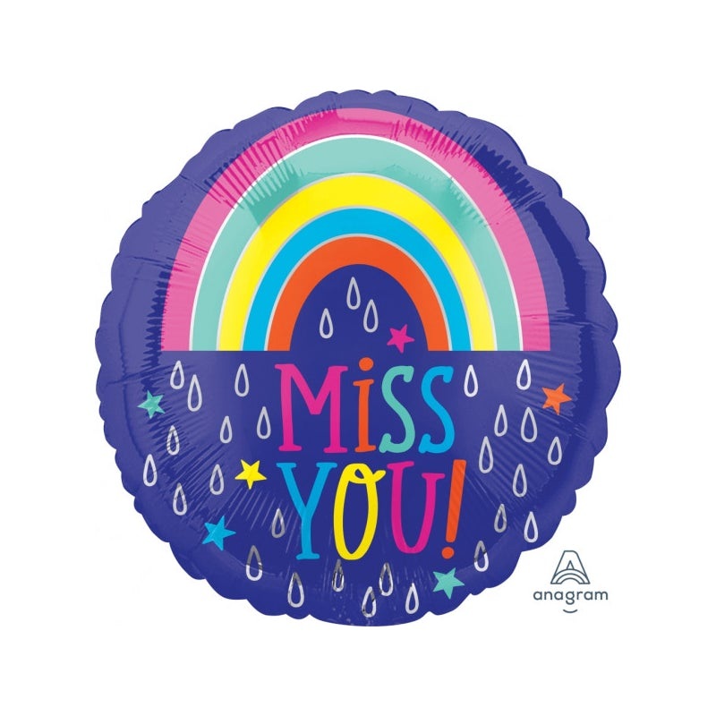 18'' Raindrops Miss You Foil
