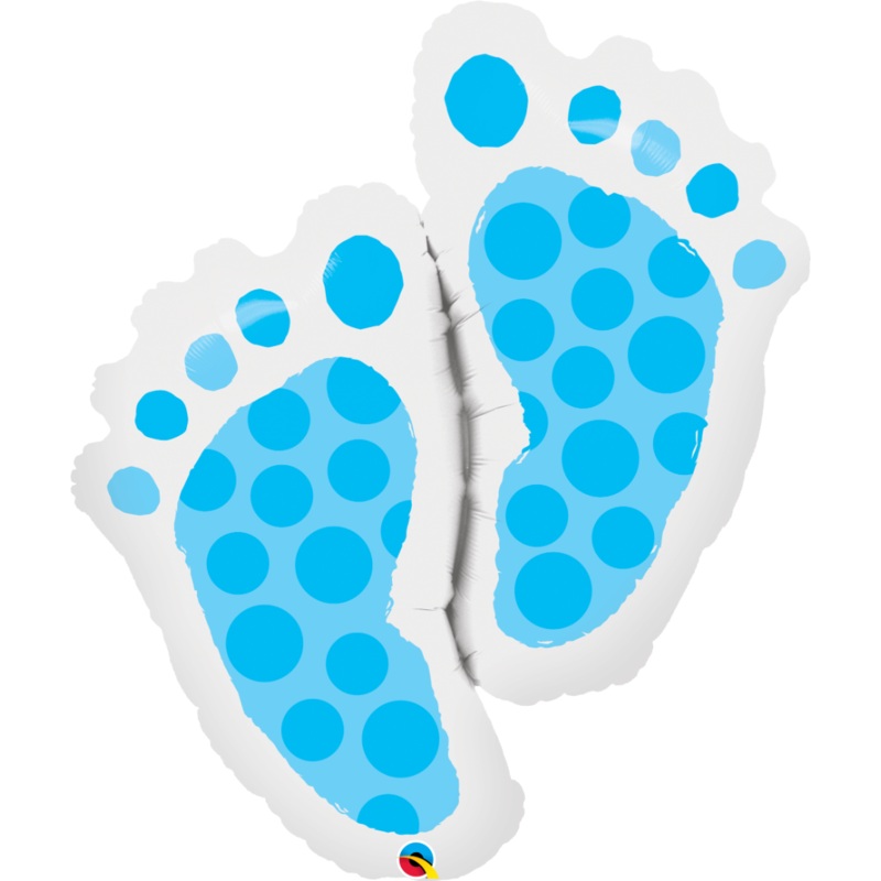 35'' Baby Feet Shape Blue