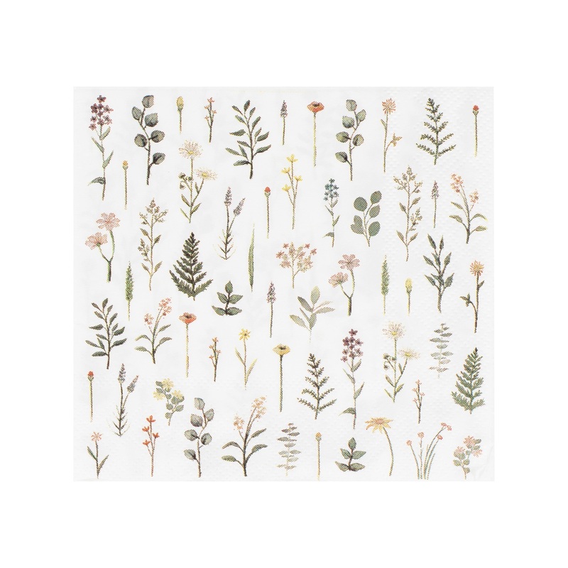 Afternoon Tea Floral Cocktail Napkins 16pk