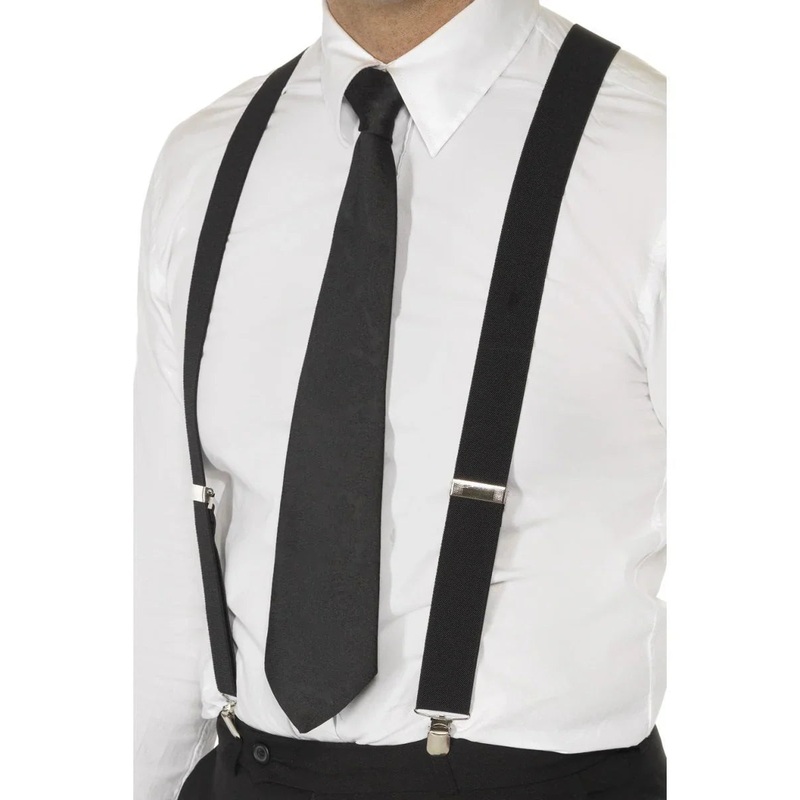 Black Elasticared Braces