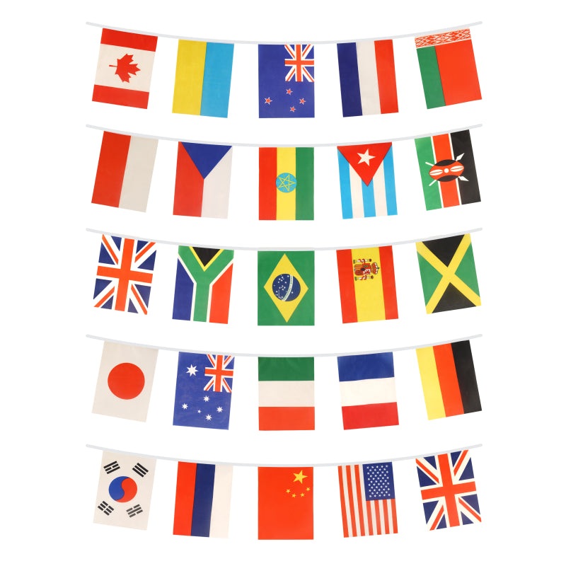 World Bunting 7M With 25 Pennants Nylon
