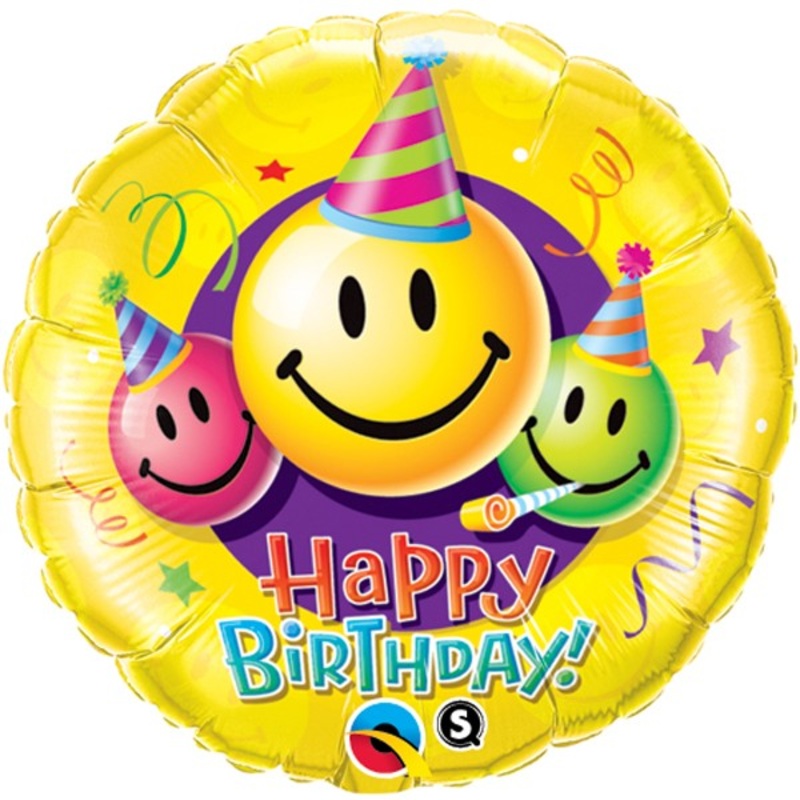 18'' Birthday Smiley Faces