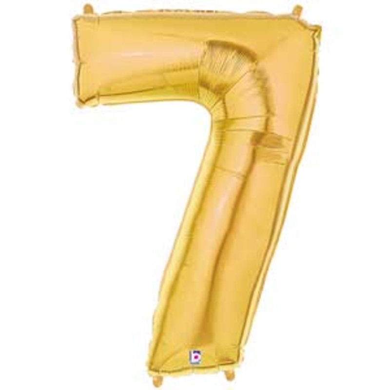 40'' Jumbo Gold Number 7 Foil Balloon