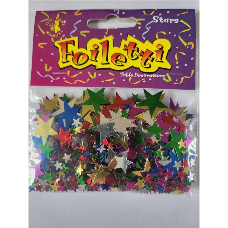 6, 11 & 20mm Assorted Stars Confetti 14g
