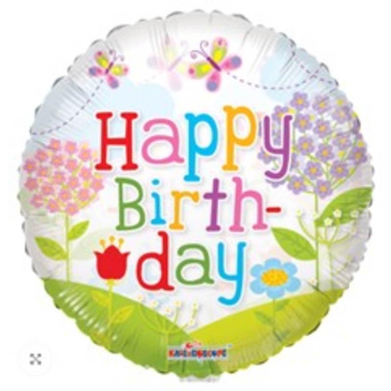 9 Inch Birthday Landscape Clear View (Flat) Mini Air Fill