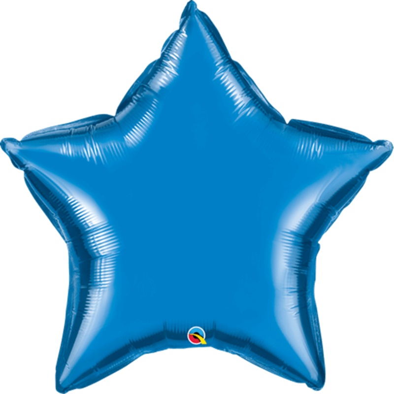 9 Inch Blue Star Foil (Flat)