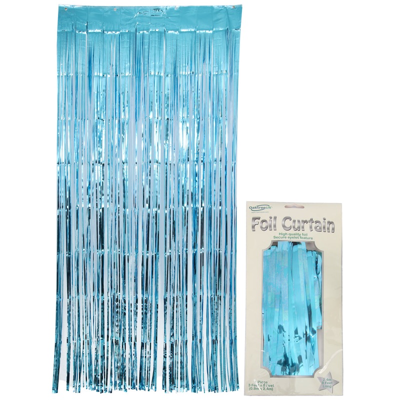 Light Blue Shimmer Curtain 0.90M X 2.40M