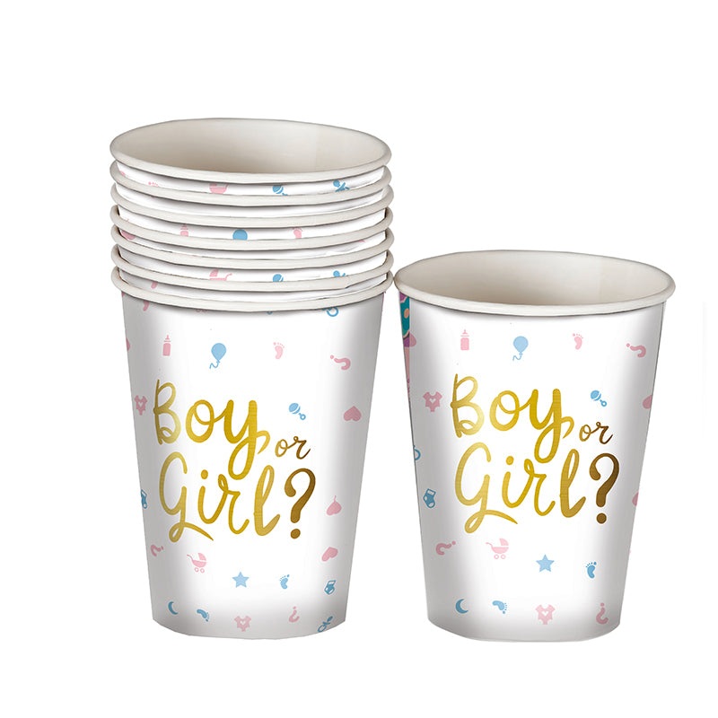 Bag 6 Glasses It's A Boy Or It's A Girl