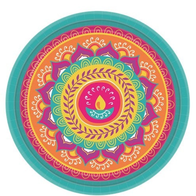Diwali Paper Plates - 26cm