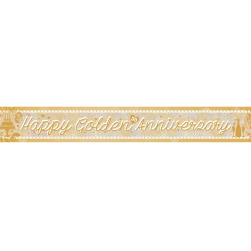 Golden Anniversary Foil Banner