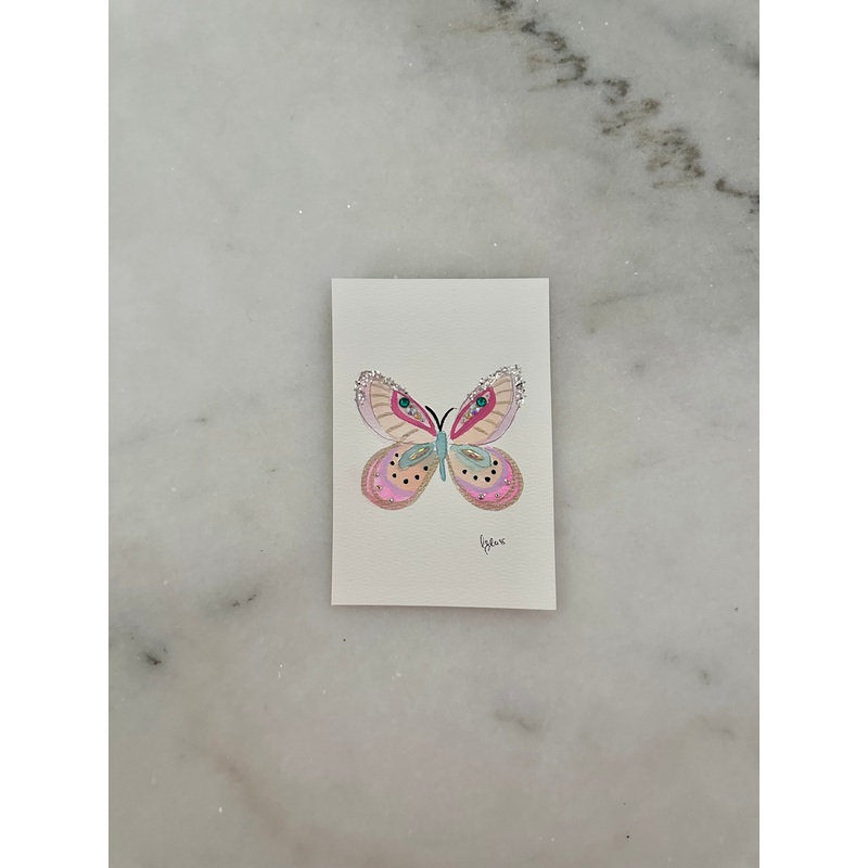 009  Butterfly Painting  - Original Panting - 4x6