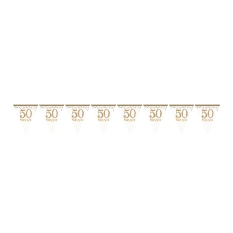 50th Golden Anniversary Pennant Bunting