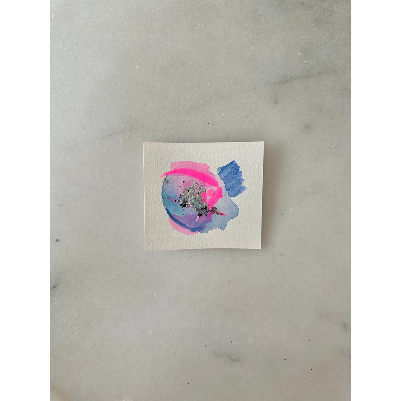 Abstract 018 - Original Painting - 3x3