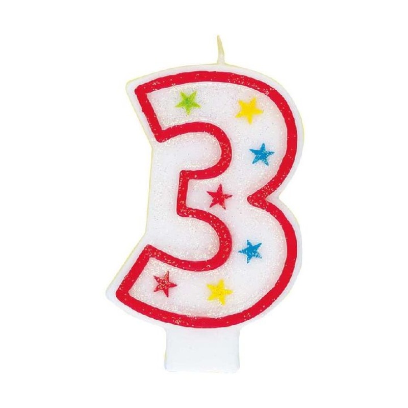 NO. 3 CANDLE WITH DECORATION