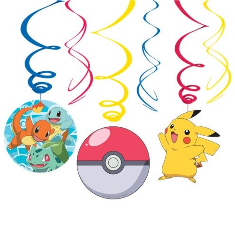 Pokmon Hanging Swirl Decorations