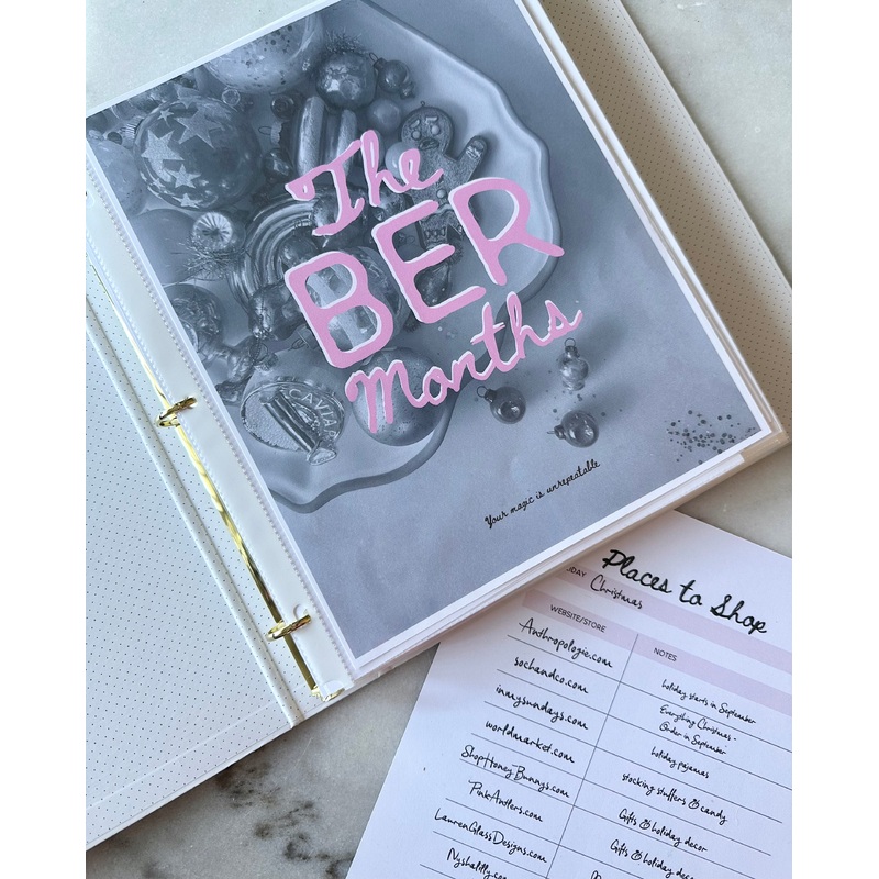 The BER Months Planner - Digital Download