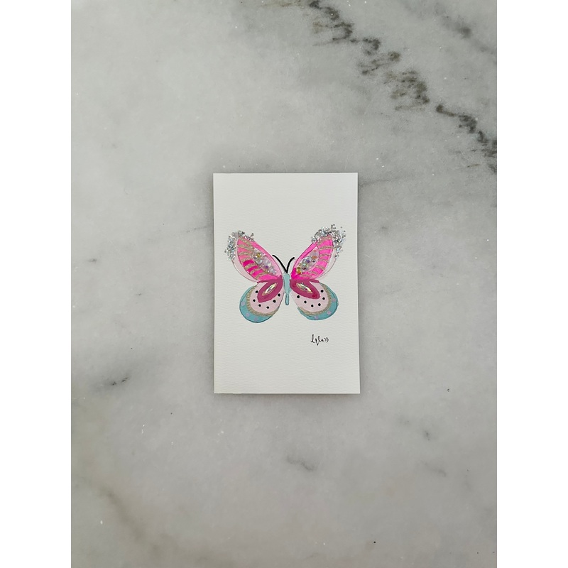 013 Butterfly Painting  - Original Panting - 4x6