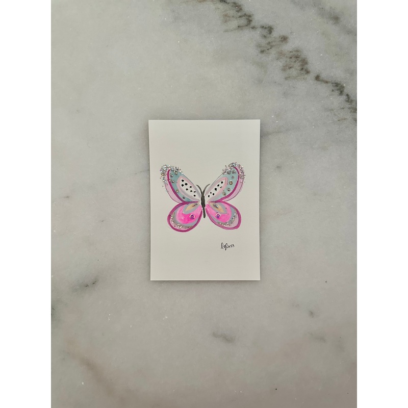 020 Butterfly Painting  - Original Panting - 4x6