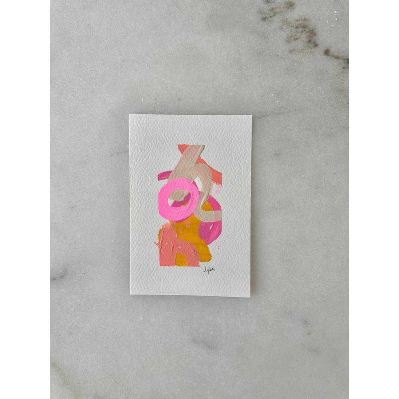 Abstract 003 - Original Painting - 4x6