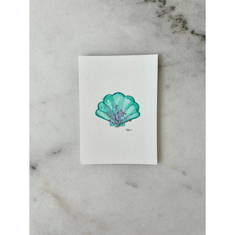 Shell - 002 - Original Painting - 5x7