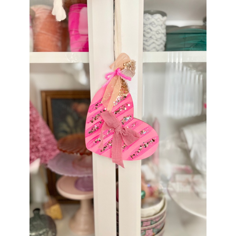 Wood Heart Hanger