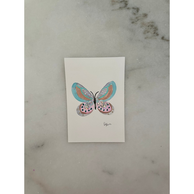 022 Butterfly Painting  - Original Panting - 4x6