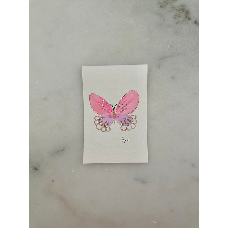 023 Butterfly Painting  - Original Panting - 4x6
