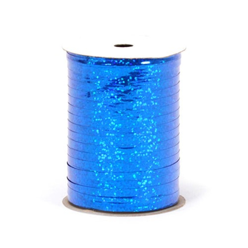 3/16 INCH HOLOGRAPHIC CURLING RIBBON - ROYAL (100 YDS.)