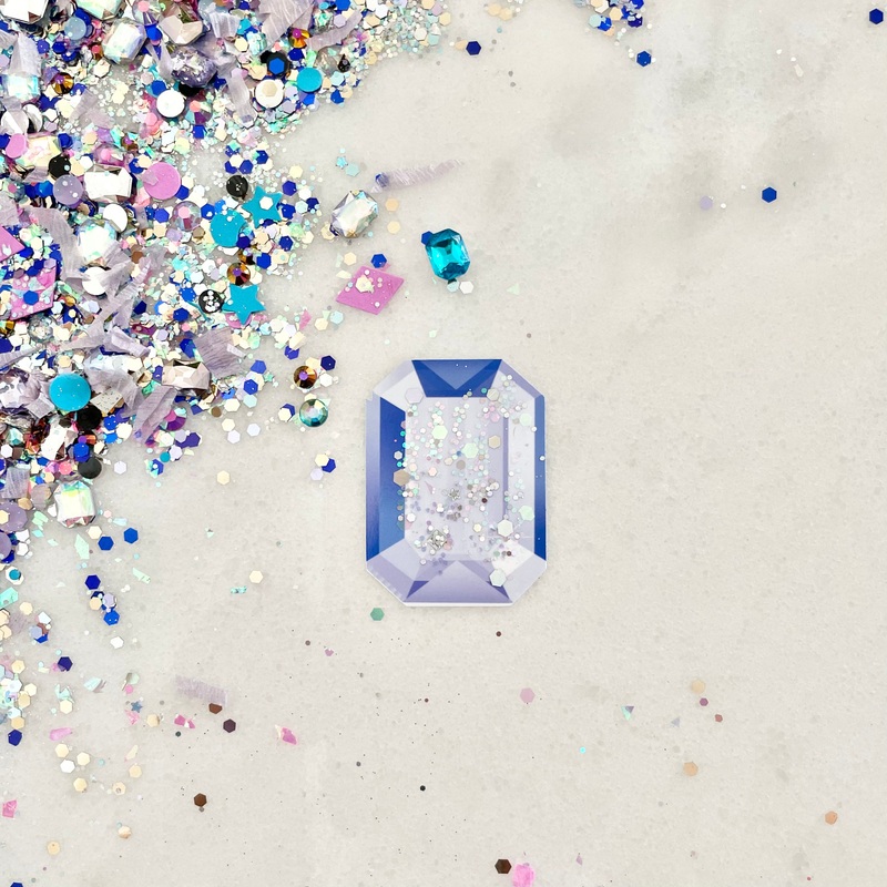 Royal Blue Gem - Confetti Charm