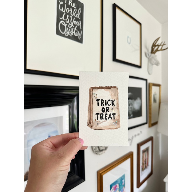 Trick or Treat Bag - Painting - 4x6