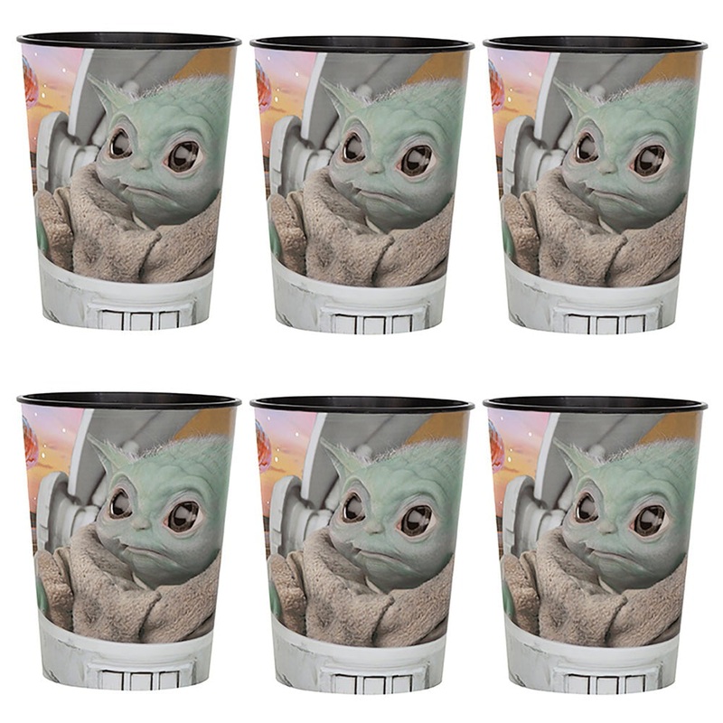 16 oz. MANDALORIAN - THE CHILD PLASTIC STADIUM CUPS (6 PK)