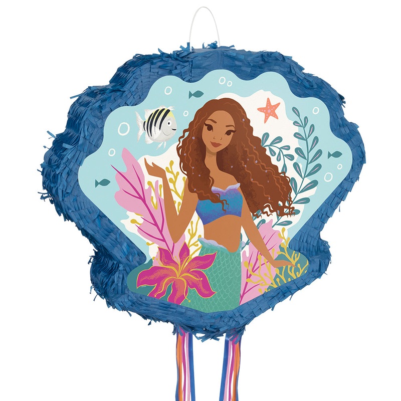 18 inch THE LITTLE MERMAID SHAPED DRUM PULL PINATA