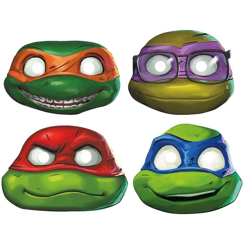 TMNT MUTANT MAYHEM PARTY MASKS (8 PK)