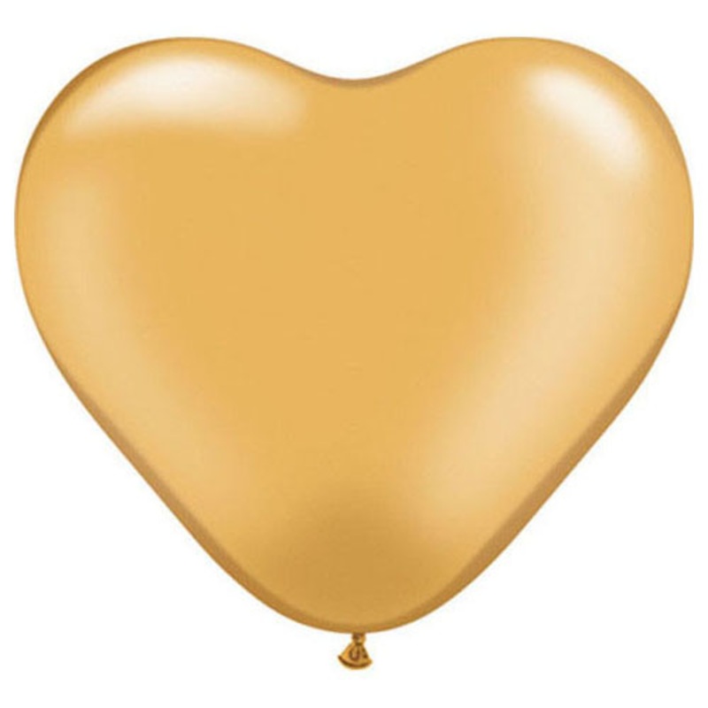 6 inch HEARTS - GOLD