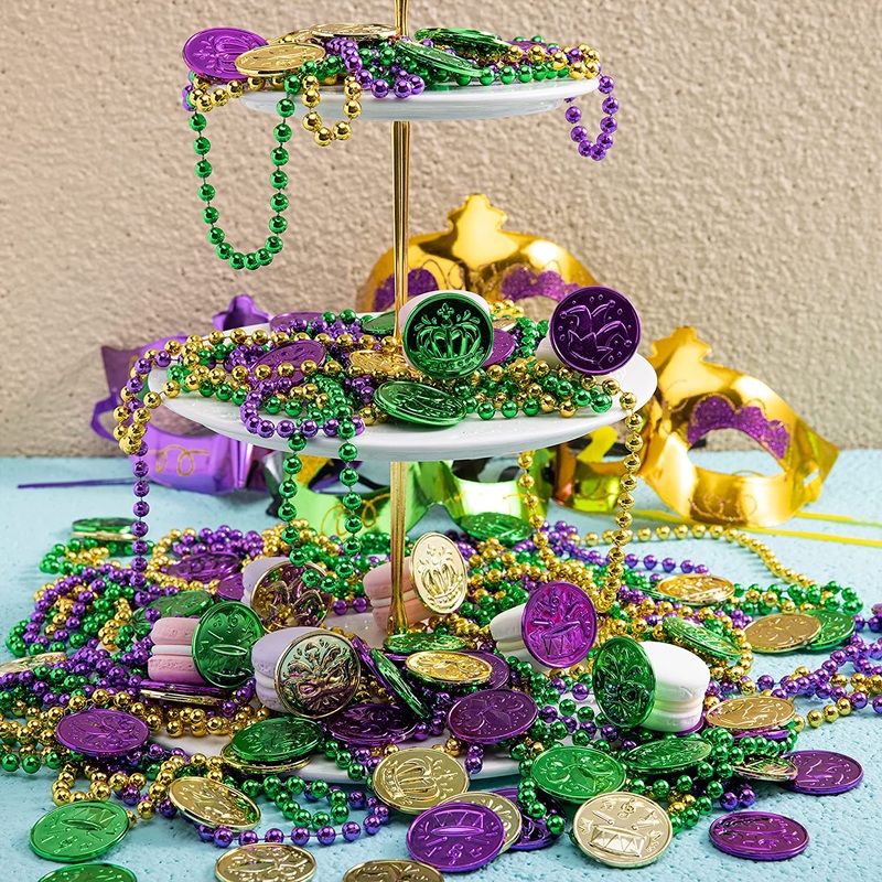 210pcs Mardi Gras Coins