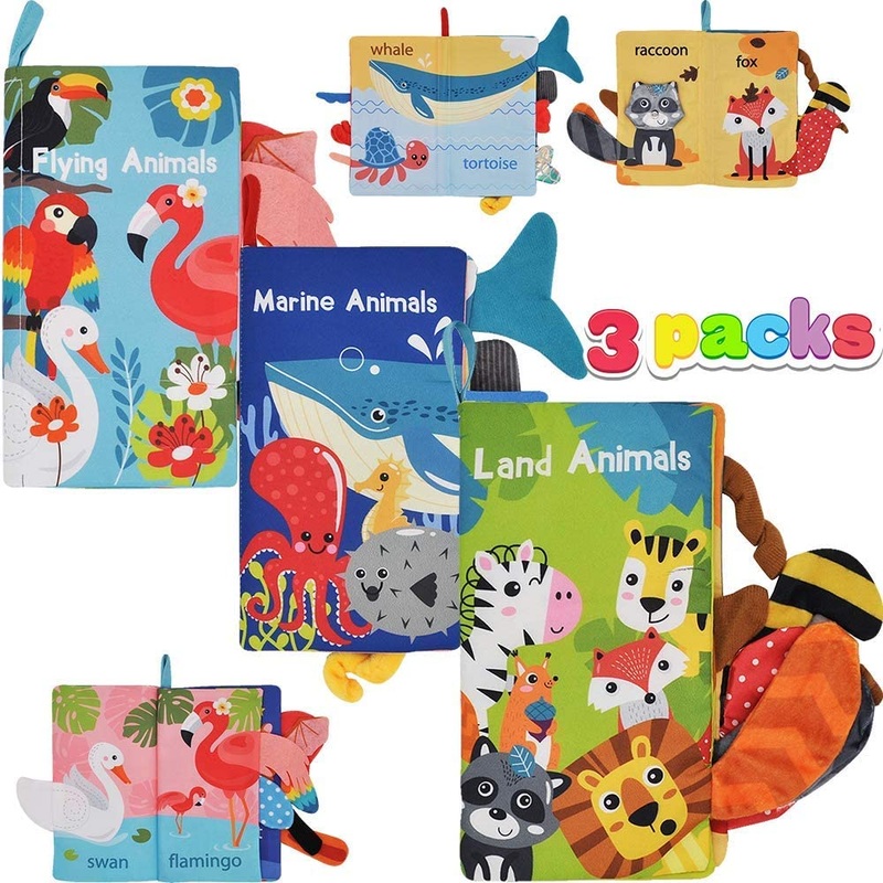 3 Piece Soft Baby Cloth Books